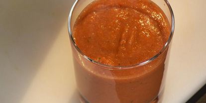 Шаг 4: гаспачо с зеленым салатом