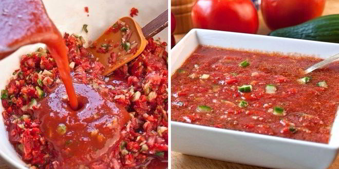 Рецепт Классического гаспачо