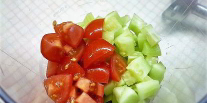 Шаг 2: вишнева-малинового гаспачо