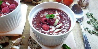 Шаг 5: вишнева-малинового гаспачо