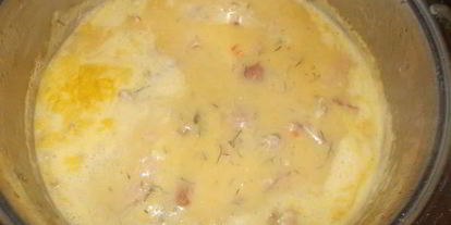 Шаг 9: горохового крема-супа на копченных ребрышках