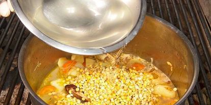 Шаг 8: горохового крема-супа со сливками