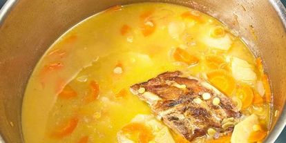 Шаг 9: горохового крема-супа со сливками