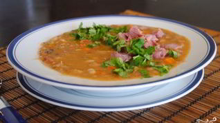 Рецепт Горохового супа из свиной рульки