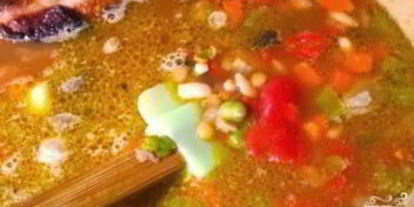 Шаг 6: горохового супа из свиной рульки