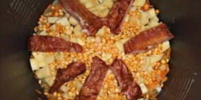 Шаг 3: горохового супа на копченых ребрышках