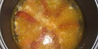 Шаг 4: горохового супа на копченых ребрышках