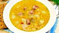Рецепт Горохового супа с беконом