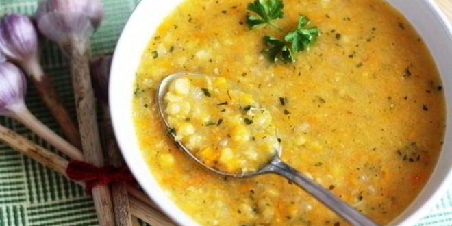 Рецепт горохового супа с чесноком быстро