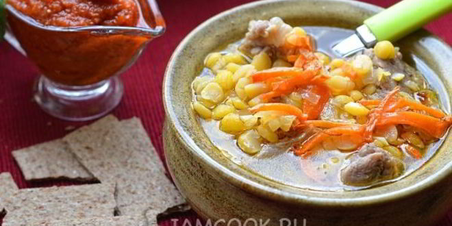 Рецепт горохового супа с говядиной