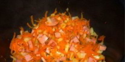 Шаг 1: горохового супа с колбасой в мультиварке