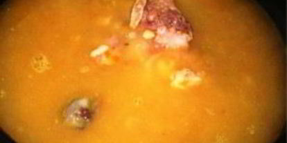 Шаг 3: горохового супа с колбасой в мультиварке