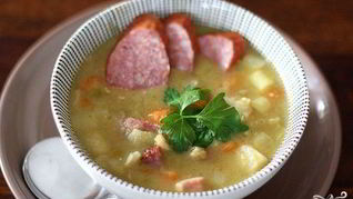 Рецепт Горохового супа с колбасой