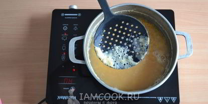 Шаг 4: горохового супа с копченым окорочком