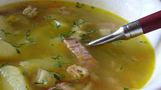 Рецепт Горохового супа с копченым окороком
