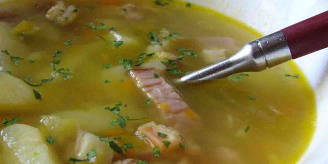 Рецепт горохового супа с копченым окороком