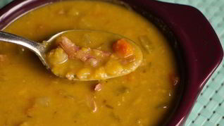 Рецепт Горохового супа с копчеными крылышками