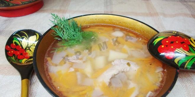 Рецепт горохового супа с курицей в мультиварке