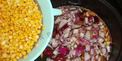 Шаг 5: горохового супа с курицей в мультиварке