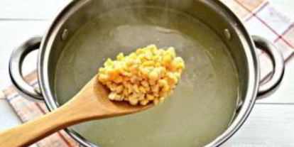 Шаг 3: горохового супа с курицей