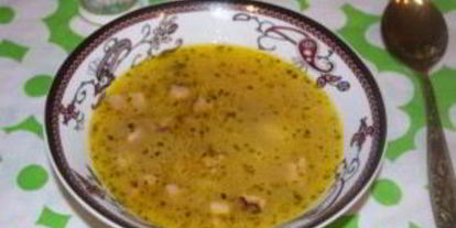 Шаг 3: горохового супа с салом