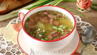 Рецепт Горохового супа с сосисками