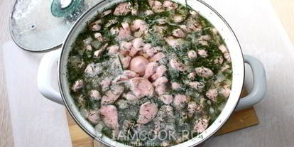 Шаг 10: горохового супа с сосисками