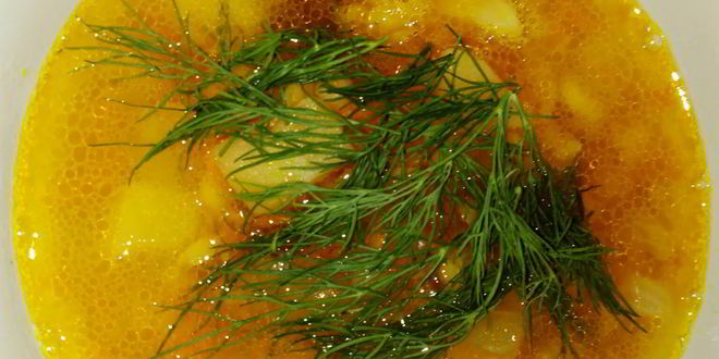 Рецепт горохового супа с зеленью