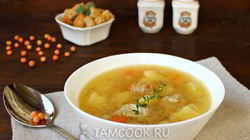 Рецепт Горохового супа со свининой в мультиварке