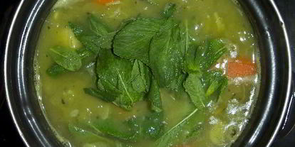 Шаг 3: мятна-горохового крем-суп