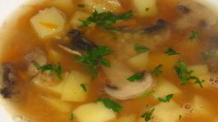 Рецепт Супа горохового с грибами