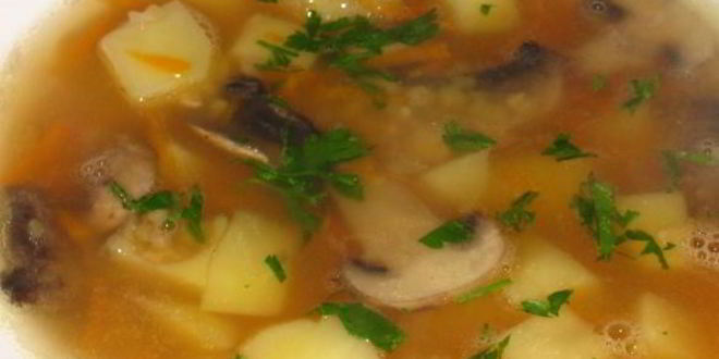 Рецепт супа горохового с грибами