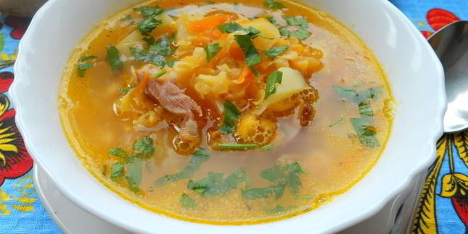 Рецепт супа горохового с копченой курицей