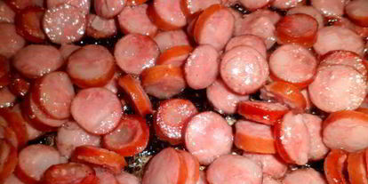 Шаг 3: супа горохового с охотничьими колбасками