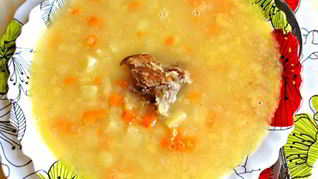 Рецепт Супа горохового с ребрами