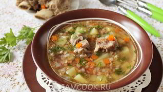 Рецепт Гречневого супа с мясом