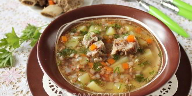 Рецепт гречневого супа с мясом