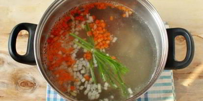 Шаг 3: гречневого супа с мясом