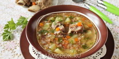 Шаг 6: гречневого супа с мясом