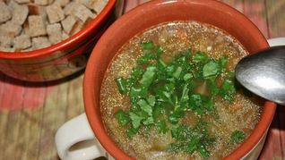 Рецепт Грибного супа из сушеных белых грибов