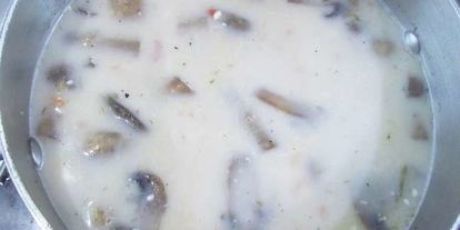 Шаг 7: грибного супа с сыром