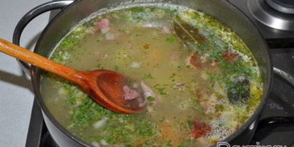 Шаг 4: картофельного супа с копченостями и сливками