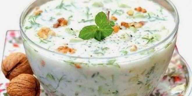 Рецепт болгарского супа таратор с грецкими орехами