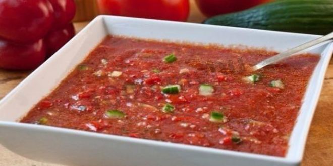 Рецепт Гаспачо томатного холодного суп классический