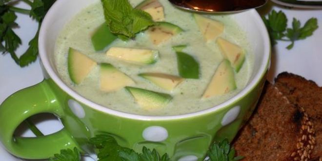 Рецепт холодного крема-супа с авокадо на кефире