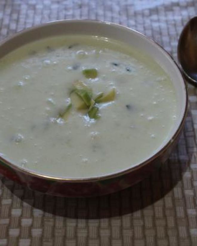 Рецепт холодного крема-супа с авокадо на кефире