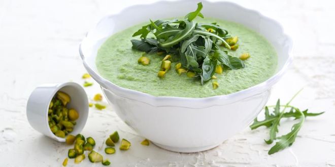 Рецепт холодного супа иза кабачкова с фисташками