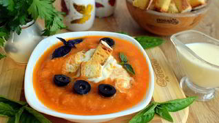 Рецепт Холодного супа из кабачковой икры