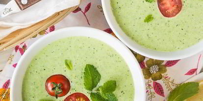 Шаг 6: холодного супа из огурца и цуккини