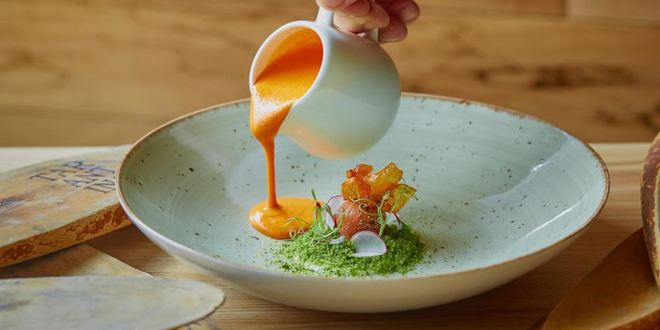 Рецепт холодного супа из печеных перцев